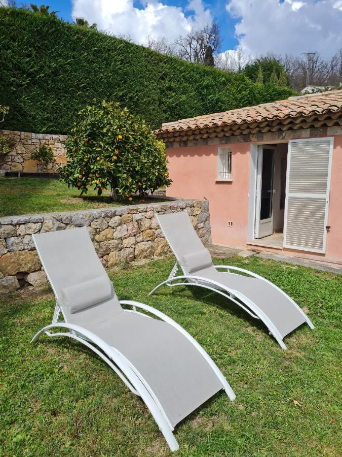 Adorable Maison Independante 30M2 Avec Piscine En Saison Cabris Eksteriør bilde